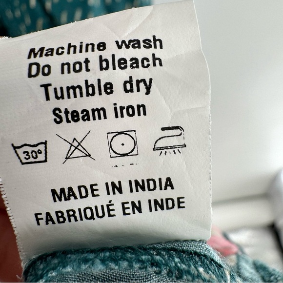 Bl^nk London x Anthropologie The Tatiana Kaftan Boho Blue Red One Size Blank - Picture 9 of 11